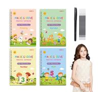 Reusable Handwriting Book for Kids - Wipe Clean Workbook Ages 3-5, Tracing Activities to Build Muscle Memory & Coordination, Perfect Handwriting Practice Books for 3 Year Olds