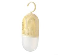Reusable Hanging Clothes Dehumidifier Box with Transparent Water Reservoir for Effective Moisture Absorption,Prevention and Odour Removal in Wardrobes, Closets, Bedrooms(Yellow)