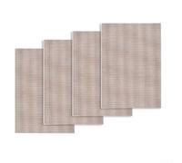 Reusable Heat Resistant Grill Mat 4 Pcs Nonstick PTFE Barbecue Mesh Plate for Gas Charcoal Electric Grills Air Fryer Cooking(Brown40*30cm)