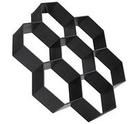 Reusable Hexagon Paving Mould DIY Concrete Brick Maker for Patio Walkway Path Premium PP Easy to Clean Use