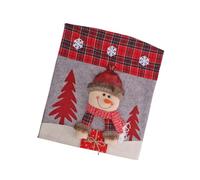 Reusable Holiday Chair Cover Santa Snowmans Designs Washable Fabric Simple Decoration Solution For Family Event Holiday Chair Slipcovers