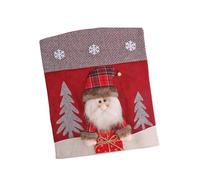 Reusable Holiday Chair Cover Santa Snowmans Designs Washable Fabric Simple Decoration Solution For Family Event Holiday Chair Slipcovers