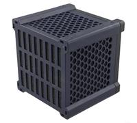 Reusable Horse Water Trough Purifier Cube with Activated Carbon, Plastic Aquarium Filter Block for Pet Drinking Areas, Removes Impurities and Odours, Easy to Clean, Blue, 115mm