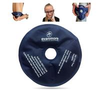 Reusable Hot Cold Gel Pack Packs - Evanmore Ice Heat Therapy Wrap Compress for Pain Relief from Injuries Sprains Inflammation, Headaches Muscle Pains 15cm Diameter Round (Disc)