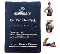 Reusable Hot Cold Gel Pack Packs - Evanmore Ice Heat Therapy Wrap Compress for Pain Relief from Injuries Sprains Inflammation, Headaches Muscle Pains Microwave Freezer (Large)