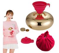 Reusable Hot Water Bed Warmer, Hand Warmer with Funnel | Cozy Hand Foot Warmer with Plush Cover, Hot Water Bag for Men Women Children, Winter Heating Pack for Bed, Waist, Legs, Hands
