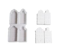 Reusable House Silicone Mold Suitable for Handmade Decorations Soap Crafting Nonstick Design Food Safe Texture Architecture Resin Mold