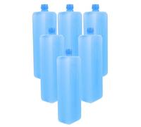 Reusable Ice Cooler Packs 6 Pack Pe Blue Freezer Packs