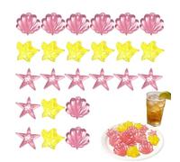 Reusable Ice Cubes 24 Pcs Sea Theme - Non Melting Cocktail Cooling Stones for Drinks, Whiskey, Wine, Juice, Cocktail Chilling Set for Home Bar, Restaurant, Party, RV, Club and Entertaining Use
