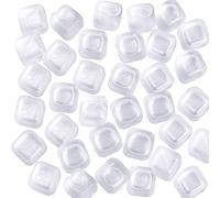 Reusable Ice Cubes For Wine or Beer, BPA Free Refreezable Ice Cube for whiskey without Diluting To Keep Drinks Cold Longer Easy To Use (White-50Pack)