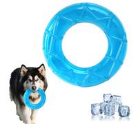 Reusable Ice Lolly Cooling Toy for Dogs - Chew-Resistant TPR Ring Design, Pet Teether Cooling Chew Toy for Dogs, Chewing Ring, Quick-Freeze Summer Relief, Interactive Treat Dispenser for Garden Play