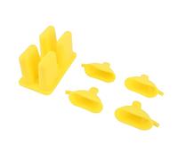 Reusable ice Moulds, Cream Maker Mold with Wooden Stick Reusable Frozen Ice Popsicle Maker Labor Saving Food Freezer Trays for DIY Popsicle(Yellow)