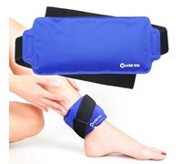 Reusable Ice Pack for Injuries, Ankle Ice Pack Wrap, Flexible Cold Compress for Sports Injuries,Hot Cold Compress for Swelling, Sprains, Headaches