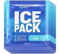 Reusable Ice Packs for Coolers and Lunch Box, Long Lasting 12 Hours, 4 Pack