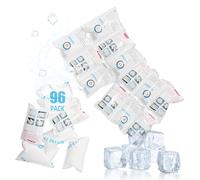 Reusable Ice Packs for Lunch Box, Flexible Cold Pack for Coolers, Long Lasting Freezer Packs, Ice Pack Bulk, Automatic Cut, Single Ice Sheets - 3.5x2.2Inch, 96 Sheets