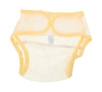 Reusable Infant Mesh Diaper Cover Yellow M 5-9kg Polyester