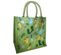 Reusable Jute Shopping Bag - Gardening