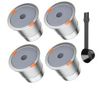 Reusable k Cups for keurig 2.0 1.0,Universal stainless steel Refillable k Cups Filter Use for Keurig all most of coffee Makers brewers(4pack)…