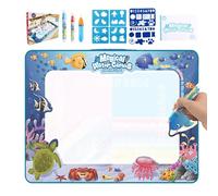 Reusable Learning Writing Board, Portable Comfort, 80x60cm,Water Doodle Mat, Coloring Doodle Mat Educational Toys, No Cleanup Required, for Girl Children Kid Birthday Holiday Stocking Stuffers