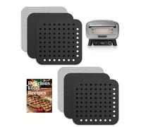 Reusable Liner Accessories for Ninja Woodfire Pizza Oven 8-in-1 Outdoor Smoker BBQ MO201 - 2 Solid, 2 Mesh, And 2 Perforated (PTFE Fiberglass, PFOA-free) - Safe 500°F