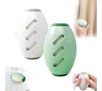 Reusable Lint Roller for Pet Hair - Washable Sticky Roller for Clothes, Furniture & Carpet | Portable Travel Lint Roller for Dog & Cat Hair (Green_White)