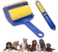 Reusable Lint Roller, Sticky Lint Brush for Dog, Washable Stick it Lint Roller, Cat Hair Remover, Washable Sticky Roller for Clothes, Carpets (2PCS)