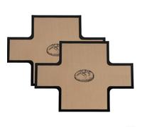 Reusable Loaf Pan Liners for Baking Bread 37x27cm Loaf Pans, Non-Stick Bakeware Baking Mats for Kitchen Oven Safe up to 500°F Easy Clean (Black)