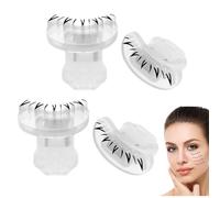 Reusable Lower Eyelash Stamp, 2 Pair Bottom Lashes DIY Tool, Natural Extensions for Lazy Lash Makeup Beginners