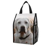 Reusable Lunch Bag for Women Men White Labrador Lunch Tote Bags Insulated Lunch Box Large Capacity Lunchbox Cooler Lunch Container for Work Office Picnic Travel