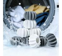 Reusable Magic Laundry Balls, Laundry Balls Tangle Free for Washing Machines, Silicone Steamer Dryer Balls Washer Balls Laundry Balls (6 in White and 6 in gray/12pcs)