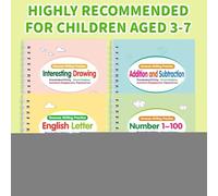 Reusable Magic Notebooks - Grooved Magic Training Notebook | Reusable Magic Books for | Learning Letters, Numbers, Drawing, Operations