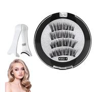 Reusable Magnetic Eyelashes - Natural Looking Magnetic Eyelashes 2 Pairs - Reusable No Glue False Lashes for Women Girlfriend Mother Wife