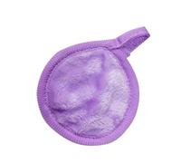 Reusable Makeup Remover Pads -3pcs Reusable Makeup Remover Cloths - Reusable Face Pads, Makeup Eraser for All Skin Types - Washable Microfiber Makeup Remover Face Cloths，Purple，A13