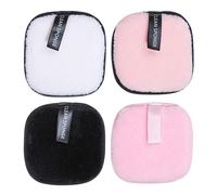 Reusable Makeup Remover Pads - 4 Count Makeup Remover Cross Face Pads | Effective Makeup Removal | Reusable Makeup Remover Pad, Eco-friendly Washable Face Wash Cloth for Face, Eyes, Basics