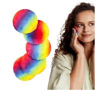 Reusable Makeup Remover Pads Washable Face Cleaner and Eye Make Up Remover Pads Eco-Friendly Hypoallergenic Makeup Removal Pads Facial Cleansing for All Skin Types Glov Rainbow Pads 5 Pcs