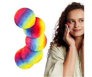 Reusable Makeup Remover Pads Washable Face Cleaner and Eye Make Up Remover Pads Eco-Friendly Hypoallergenic Makeup Removal Pads Facial Cleansing for All Skin Types Glov Rainbow Pads 5 Pcs