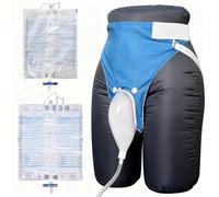 Reusable Male Urine Bag, Wearable Men's Urinal, Elderly Urinal Urine Collector Catheter, Adults Man Elderly Pee Bag Urinal for Bedridden Patients Urinary Incontinence (Urine Collector Set)