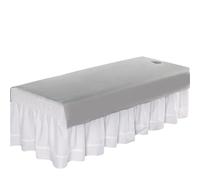 Reusable Massage Sheet Waterproof Beauty Salon Bed Sheets SPA Massage Bed Table Cover Filmed Bedspread for Salon Barbershop with/no Hole(Grey,75x190cm with Hole)