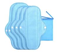 Reusable Menstrual Pads - 5Piece Soft Absorbent Waterproof Period Liners Panty Protection Set | Washable Underwear Pads Adult Elderly Daily Use Travel Home Hotel Overnight Sleeping Comfort Care