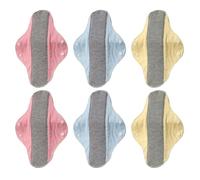 Reusable Menstrual Pads - Elastic Breathable Leak-Proof Sanitary Pads Pack of 6 | Fabric Pads for Menstruation, for Older Women for Urinary and in the Puerperium at Home and