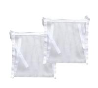 Reusable Mesh Laundry Wash Bag, Shoe Washing Machine Bag White 1/2/3 Pcs(2 Pcs)