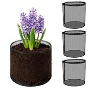 Reusable Mesh Pond Planting Bags in 4 Pieces Featuring Breathable Mesh for Aquatic and Terrestrial Plants to Promote Water Flow and Soil Stability