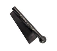 Reusable Metal Drinking Shot Snorter Straw Fun Party Game Accessories Aluminium Hygienic Portable Edge and You Only Live Once Logo Design Colour Black Giditrus