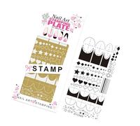 Reusable Metal Nails Printing Template Design Tool With Multiple Artistic Motifs For Gel Polish Application Multiple Pattern Nail Stamp Plate