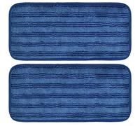 Reusable microfiber mop pads 12 inch For For Swiffer For Sweeper mops washable and replacement pads designed to fit securely on various floor surfaces (Blue)