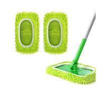 Reusable Microfiber Mop Pads,2PCS Chenille Velvet Washable Cleaning Cloths Washable Wet Pads Compatible with Mop for Surface Hardwood Floor Cleaning