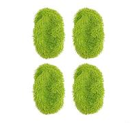 Reusable Microfiber Mop Pads,for Swiffer for sweeper Washable Dry and Wet | Refill Replacement Cleaning Cloths for Hardwood for tile Laminate Floors Green or Blue 4 or 10 PCS