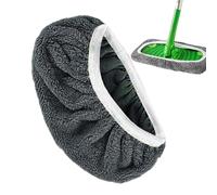 Reusable Mop Heads Replacement - Washable Microfibre Mop Pads | Reusable Dry Sweeping & Wet Mopping Cloths for Household Cleaning | Floor Cleaner Pads for Home Apartment Hotel (Gray)