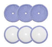 Reusable Mop Pads, Mop Pads Replacement Parts For EVERYBOT Edge RS500 And RS700 Robot Vacuum Cleaners(6PCS)