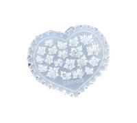 Reusable Nail Art Stencils Silicone Mould with Nature-Inspired Mushroom Maple Leaves Heart Patterns Travel Nail Art Creation Tool